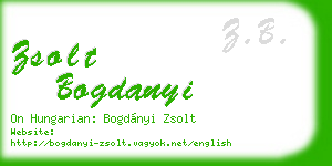 zsolt bogdanyi business card